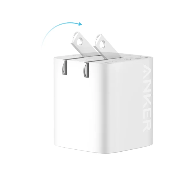 Anker 33W 2-Port Wall Charger with USB-C to USB-C Cable, 6 ft, White